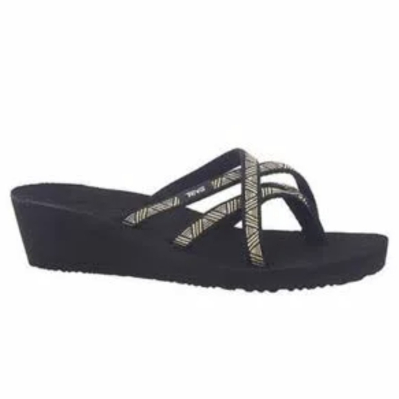 Teva Women Comfort Wedge Sandals shoes sz 11B - Picture 1 of 10